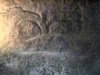 Engraved stones in Man&eacute; Lud dolmen