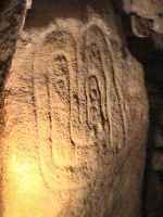 Engraved stones in Pi&egrave;rre Plate covered alley