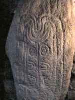Engraved stones in Pi&egrave;rre Plate covered alley